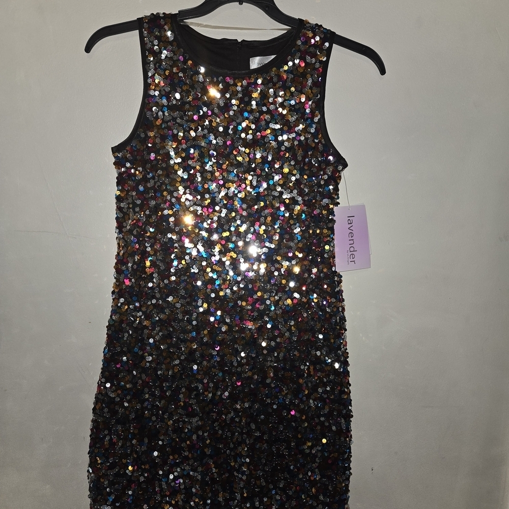 Us Angels Multicolor Sequin Kids Dress - Picture 6 of 9